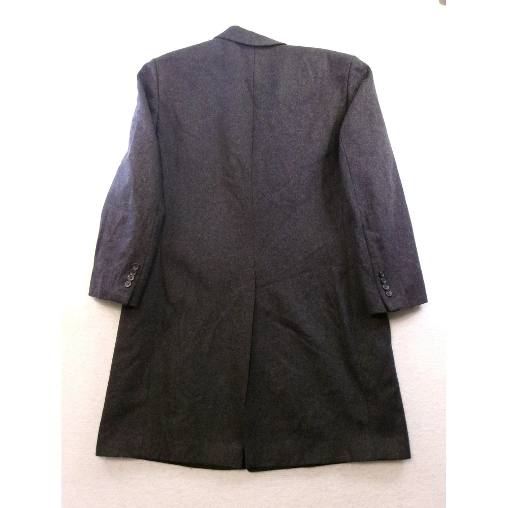 Banana‎ Republic Wool Overcoat Mens Size M Charcoal Gray Car Coat
